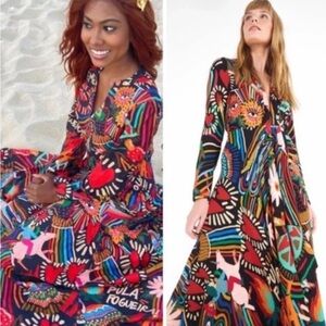 ANTHROPOLOGIE Farm Rio Baleares Maxi Dress